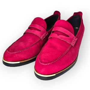 COLE HAAN - WOMENS GRAND AMBITION TOLLY PENNY LOAFERS Fuschia Size 7M